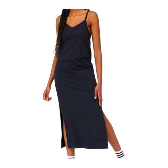 Nike | Sportwear Women’s Sleeveless Maxi Dress Side Slit in Black | S - Picture 3 of 9